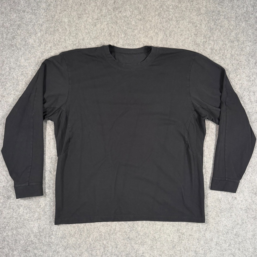 Lululemon Black Zeroed In Long Sleeve Crew Neck Shirt Top Men's Size L